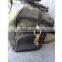 Black Pvc Leather Duffel Bag Carry-on Luggage Suitcase Bag