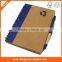Kraft cover spiral writing pads filler papers eco-friendly notebook with pen