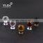 Honey Amber Fashionable Zinc Alloy Rhombohedral Glass Knob