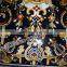 Rectangle Table Top Stone Marble Inlaid Pietre Dure Dining Table Top, Center Table top Black k
