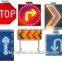 Cycle Solar Traffic Signs/aluminum Traffic Sign Board Cycle/solar Powered Portable Variable me