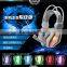 super bass stereo led light bulk computer gaming headphone