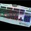 led backlit computer gaming keyboard colored keys