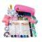 9W UV Lamp Gel Dryer Lamp + Nail Art Nail Acrylic Powder Brushes Tips Kit Set