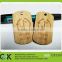 Custom laser engraving NFC wooden hang tag for luggage/suitcase