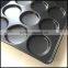 15 grooves aluminum alloy teflon coated Bread Pan Hamburger Tray round bread pan