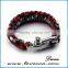 High quality warves style paracord bracelet with alloy adjustable shackle