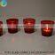 Red wedding table decorations with best scented candles