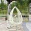 2017 New Design round rattan garden swing hanging basket