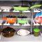 Kitchen telescopic plastic sink storage shelf rack/stainless steel kitchen storage rack