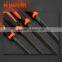 Professional Triangular Second Cut File With Soft Handle