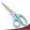 Stainless steel household scissors with soft touch handle