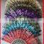 Beautiful and colorful plastic lace fan