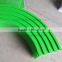 high wear resistance uhmwpe green plastic linear chain guide rail