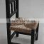 solid wood children chair with ratten cushion