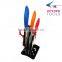 High quality 4pcs ceramic knives set with stand
