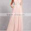 China Clothing OEM women fashion dresses women Lace Panel Gown