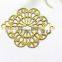 hollow rhombus flower jewelry accessories brass flower jewelry component fashion garment accessories