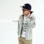 Wholesale gray zip-up 100% cotton plain hoodie