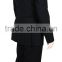 NAAMS MEN'S WOOL 2 BUTTON 2 VENT SLIM FIT SUIT JACKET FLAT FRONT PANT BLACK HERRINGBONE