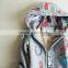 Winter Warm Cotton Fleece Boots Printed Children Baby Zipper Hoody