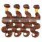  wholesale 4# color body wave new style crochet braids with human hair