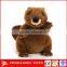13'' long cute brown stuffed plush toys for children plush toy beaver