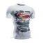 Hot selling short sleeves compression sports tight wear for men