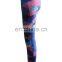 Dye sublimation spandex sexy lady yoga leggings, custom private label fitness wear