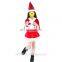 New Products High Quality Unique Christmas Santa Claus Girl Dress Costumes for Kids MFJ-0090