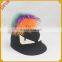 Colourful pompom kids white eyes raccoon ball fur baseball