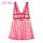 Drop Shipping Gorgeous Pink Plunge Neck Sheer Mesh Women Lingerie Sexy