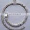Silver - plated rhinestone fancy leg jewelry anklets manufacturer, silver plated anklet jewellery exporter