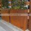 Corten Steel Planter for Building Garden and House