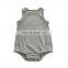 Custom Organic Cotton Rib Baby Bubble Bodysuit Romper