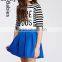 Korean girls short skirts 2016 flared pleated royal blue midi skirt                        
                                                                                Supplier's Choice