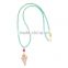 China mala beads knotted druzy necklace, tassel beads necklace
