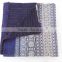 Indigo Kantha Quilt Queen Size Kantha Throw Blanket Kantha Bedspread Patchwork quilt Queen Kantha Blanket Indian Sari Quilt