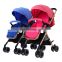 Detachable double baby stroller lightweight baby stroller 2 in 1