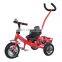 First toddler bike with parent handle Ride On Toys Kids Metal Tricycle Child