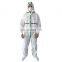 CE Cat III Type 5/6 White Hooded Disposable Non Woven Coverall