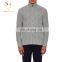 Men Cashmere Wool Turtle Neck Cable Cardigan