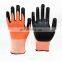 Micro Foam Nitrile Coated Oil Resistant Anti Cut Work Gloves U2 ANSI Level 5 Cut Safety Glove EN388 Guantes Anticorte De Nitrilo