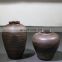 Brown crude pottery chai kiln dried flower ceramic vase