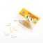 Golden flat sleeve hook 100 pieces in a box High-carbon barbed fish hook