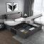 Factory direct price wholesale camas Luxury multifunctional bedroom furniture modern smart bed with storage box leather beds