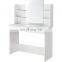 Lady Makeup Table Wooden Dressing Table Bella White Vanity Table with Mirror