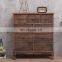 Wholesale simple nordic style brown living room wooden storage drawer cabinet