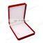 New arrival hot selling custom red velvet jewelry packaging box jewelry ring earring necklace box