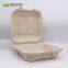 Disposable Biodegradable 9*9  3C Take away Sugarcane container